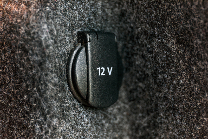 12V power outlet socket in the vehicle